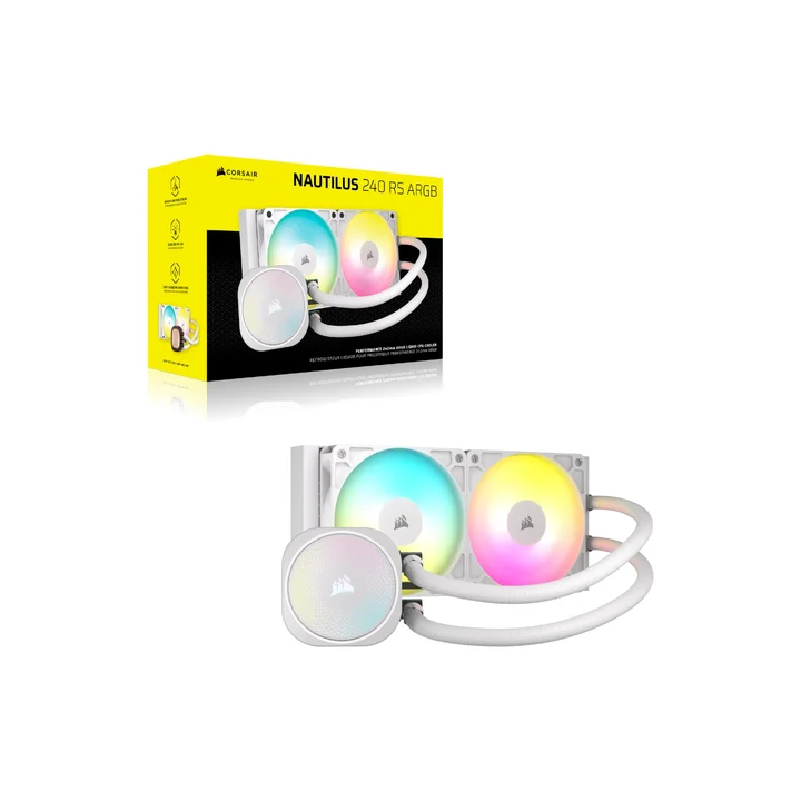 NAUTILUS 240 ARGB - 240 mm - Blanc - CW9060094WW | Corsair 