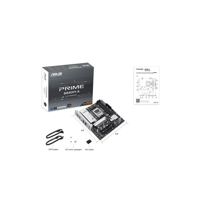 PRIME B840M-A-CSM - B840 - AM5 - DDR5 - mATX - 90MB1J10M0EAYC | Asus 