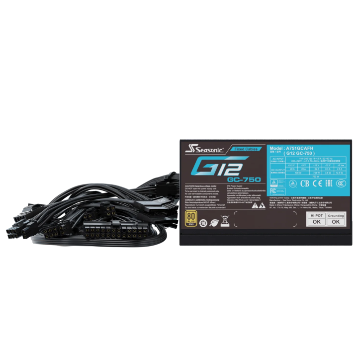 ATX 750W 80+ Gold - G12 GC-750 - SSP-750RT2 - SSP750RT2 | Seasonic 