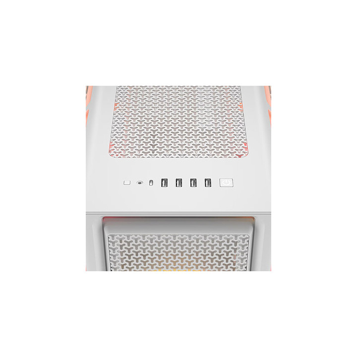 5000T LX RGB Blanc - MT - SansAlim - E-ATX# - CC9011299WW | Corsair 