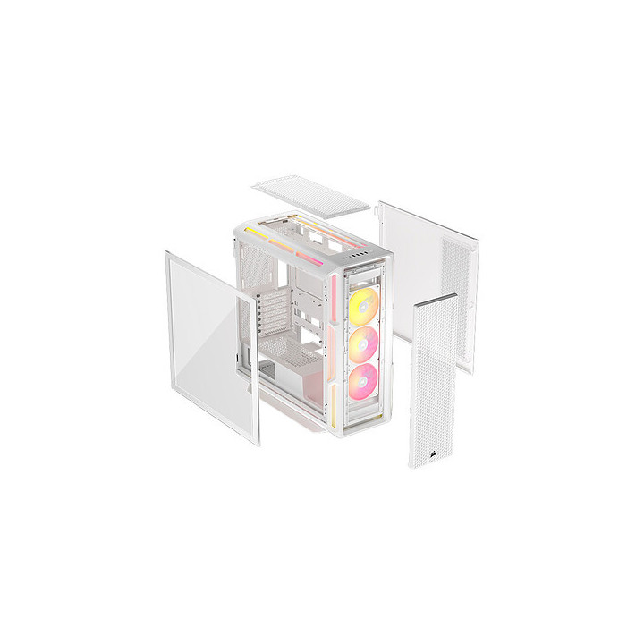5000T LX RGB Blanc - MT - SansAlim - E-ATX# - CC9011299WW | Corsair 