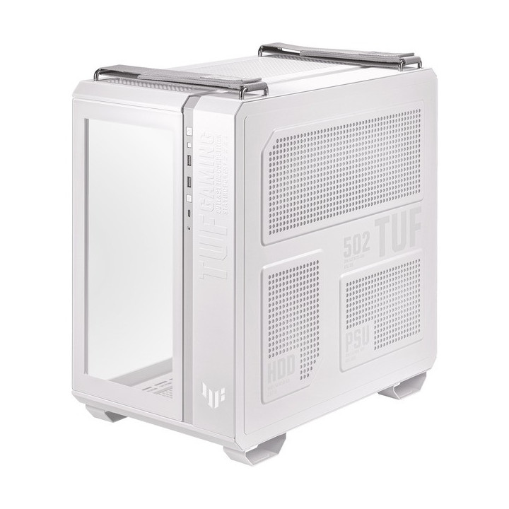 TUF Gaming GT502 Plus TG Blanc - MT - Sans Alim - ATX - 90DC0093B19000 | Asus 