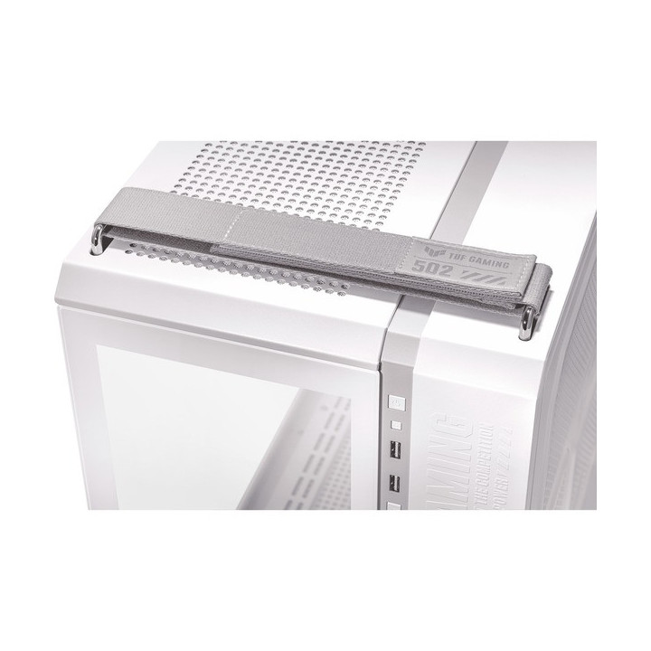TUF Gaming GT502 Plus TG Blanc - MT - Sans Alim - ATX - 90DC0093B19000 | Asus 