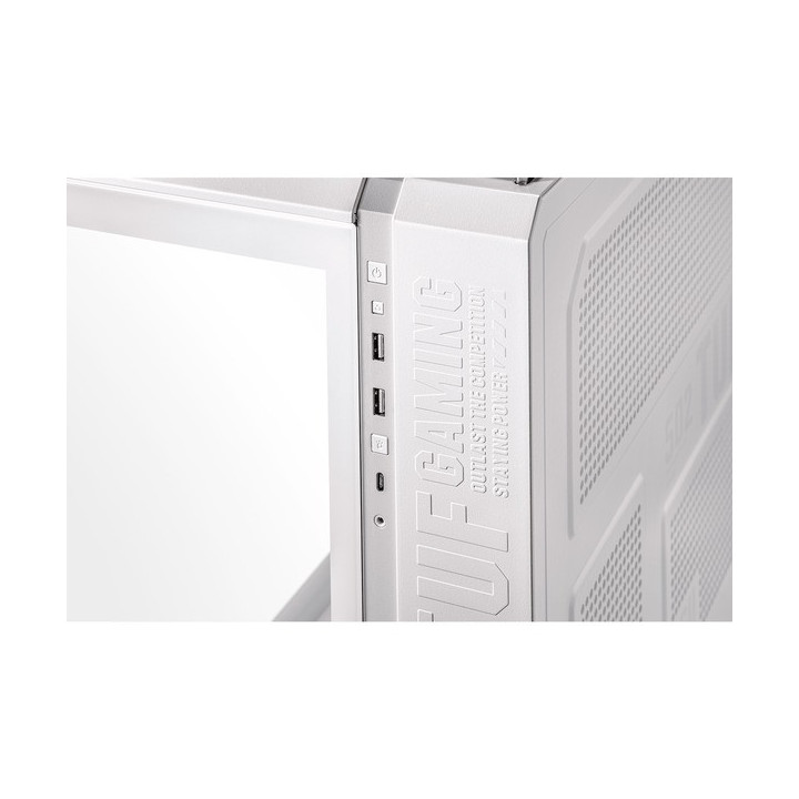 TUF Gaming GT502 Plus TG Blanc - MT - Sans Alim - ATX - 90DC0093B19000 | Asus 